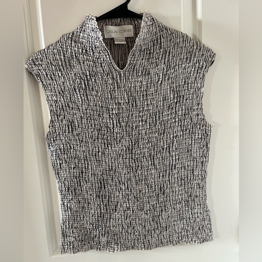 Vintage Y2K 2000s Casual Corner Textured Blouse